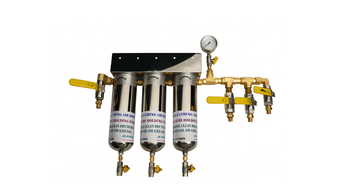 Three-Stage Breathing Low-Pressure Air Filter System
