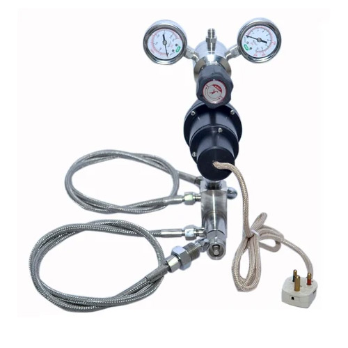 Brass Double Cylinder Manifold With Pigtail, Nitrox Gas Heater & Double Stage Regulator